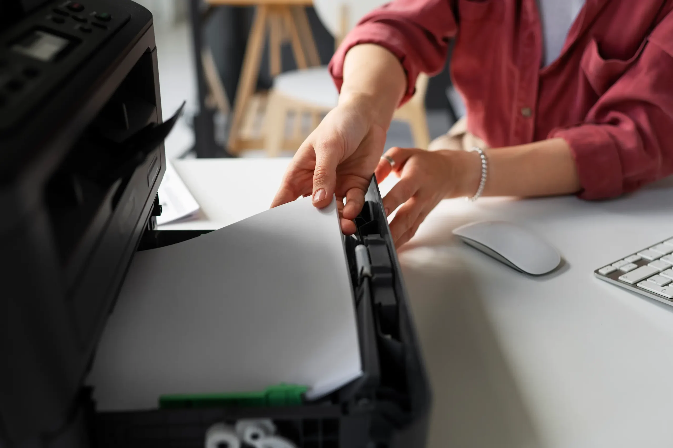 side-view-woman-using-printer-work